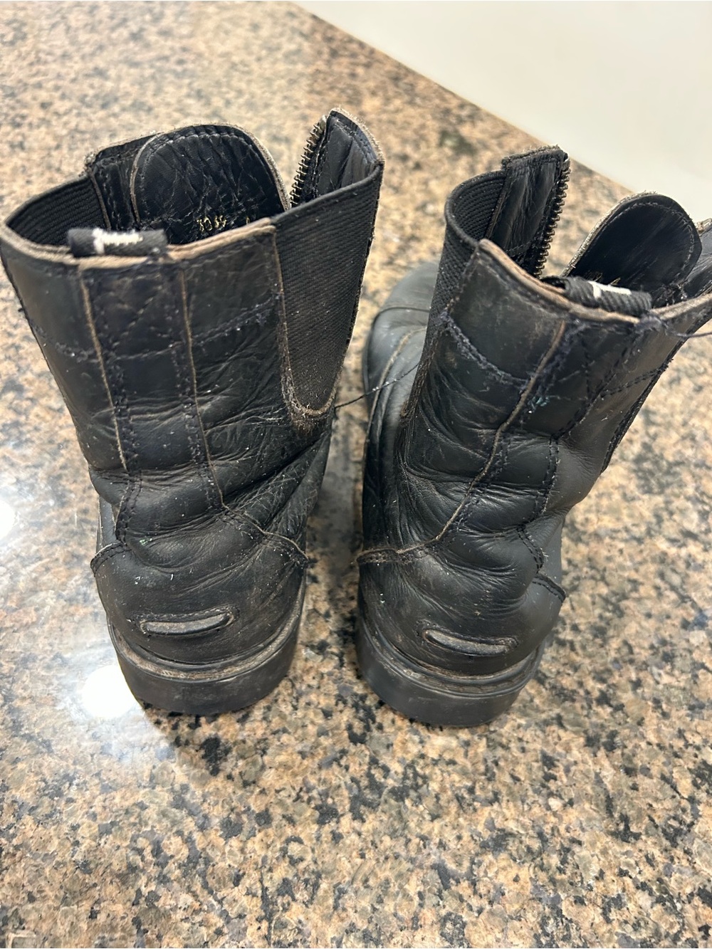 TUFF Rider Black Kids Zip-Front Riding Boots - Picture 2 of 3